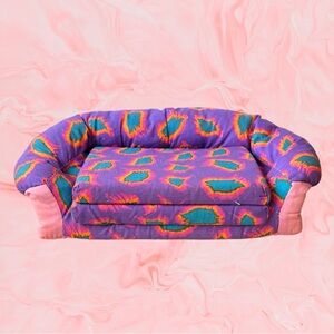 Last chance…Vintage Barbie Couch Futon Cloth Tie Dye Maui Toys